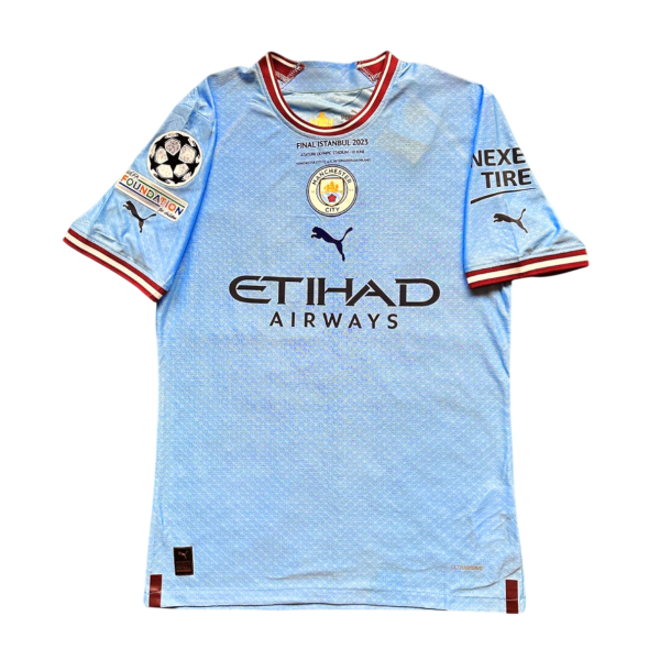 Camiseta retro Manchester City 22-23 1ª Equipación  Edición Final Champions