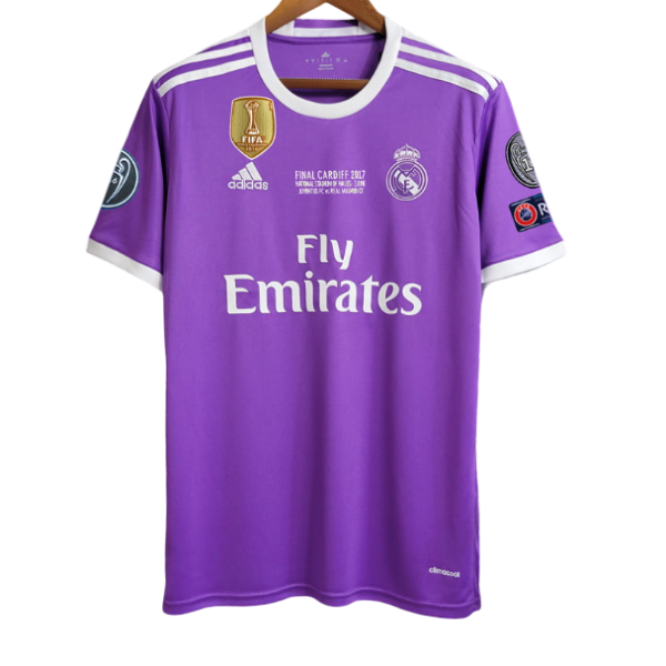 Camiseta Retro Real Madrid 16-17 2ª Equipación Edición Final Champions League